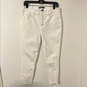 Calvin Klein White High Rise Jeans